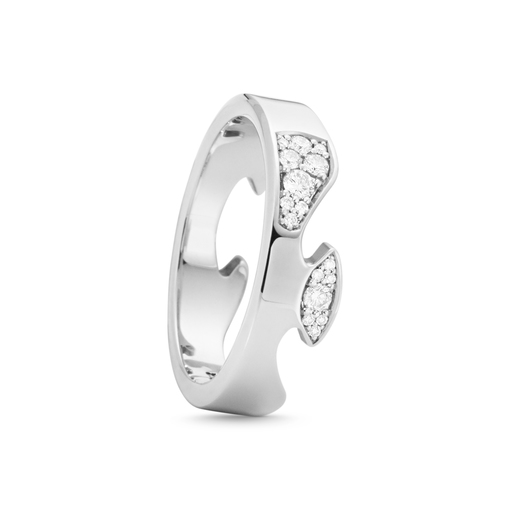 FUSION END Ring Diamant (White gold) in the group Rings / White gold rings at SCANDINAVIAN JEWELRY DESIGN (20001062)