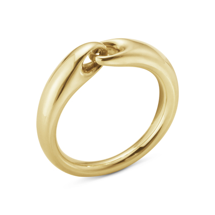 REFLECT SMALL LINK Ring Gold in the group Rings / Gold Rings at SCANDINAVIAN JEWELRY DESIGN (20001173)