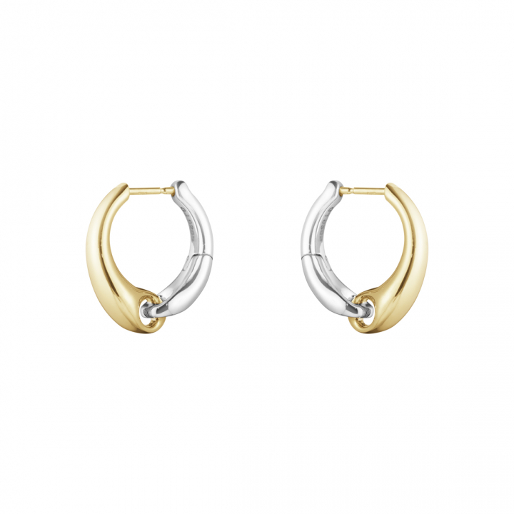 REFLECT LARGE Earring Silver Gold in the group Earrings / Gold Earrings at SCANDINAVIAN JEWELRY DESIGN (20001180)