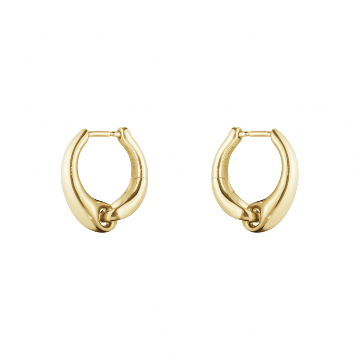 REFLECT LARGE Earring Gold in the group Earrings / Gold Earrings at SCANDINAVIAN JEWELRY DESIGN (20001184)