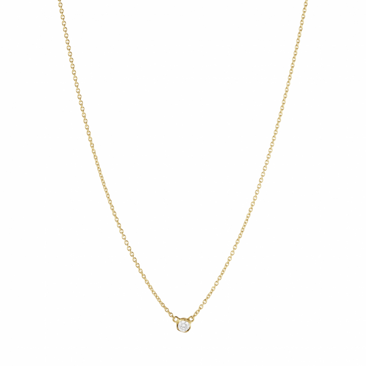 GJ SIGNATURE SOLITAIRE Pendant/Necklaces DIAMOND 0.05 CT in the group Necklaces / Diamond Necklaces at SCANDINAVIAN JEWELRY DESIGN (20001257)