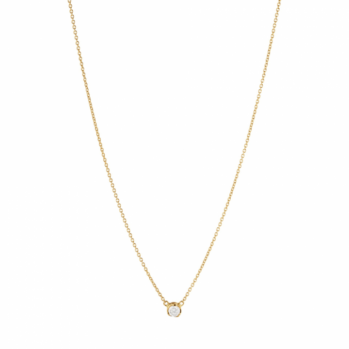 GJ SIGNATURE SOLITAIRE Pendant/Necklaces DIAMOND 0.10 CT in the group Necklaces / Diamond Necklaces at SCANDINAVIAN JEWELRY DESIGN (20001258)