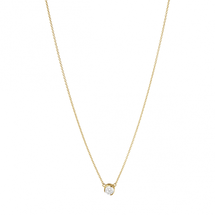GJ SIGNATURE SOLITAIRE Pendant/Necklaces DIAMOND 0.20 CT in the group Necklaces / Diamond Necklaces at SCANDINAVIAN JEWELRY DESIGN (20001259)