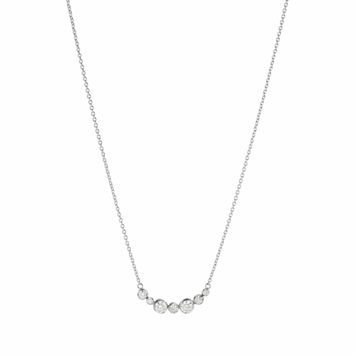 GJ SIGNATURE PENDANT White Gold DIAMOND 0.22 CT in the group Necklaces / Diamond Necklaces at SCANDINAVIAN JEWELRY DESIGN (20001346)