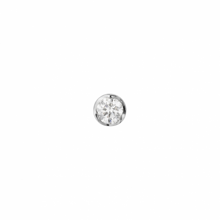 GJ SIGNATURE SOLITAIRE EARSTUD White Gold DIAMOND 0.05 CT in the group Earrings / Diamond Earrings at SCANDINAVIAN JEWELRY DESIGN (20001347)