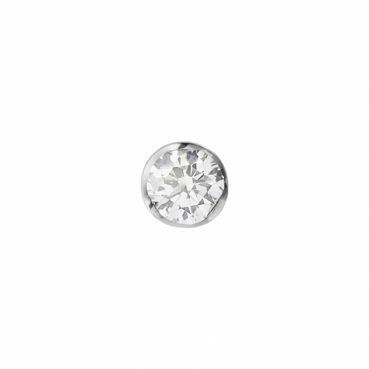 GJ SIGNATURE SOLITAIRE EARSTUD White Gold DIAMOND 0.20 CT in the group Earrings / Diamond Earrings at SCANDINAVIAN JEWELRY DESIGN (20001349)