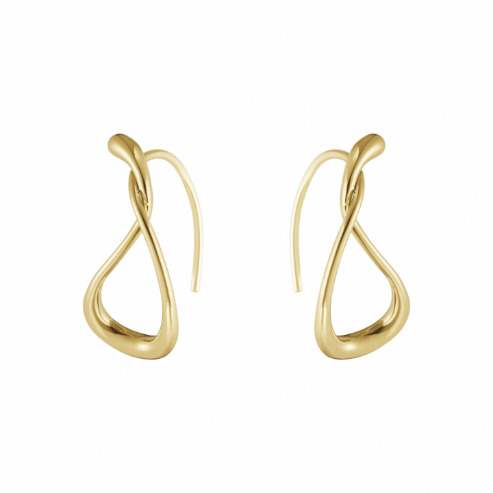 MERCY SMALL EARHOOP Gold in the group Earrings / Gold Earrings at SCANDINAVIAN JEWELRY DESIGN (20001407)