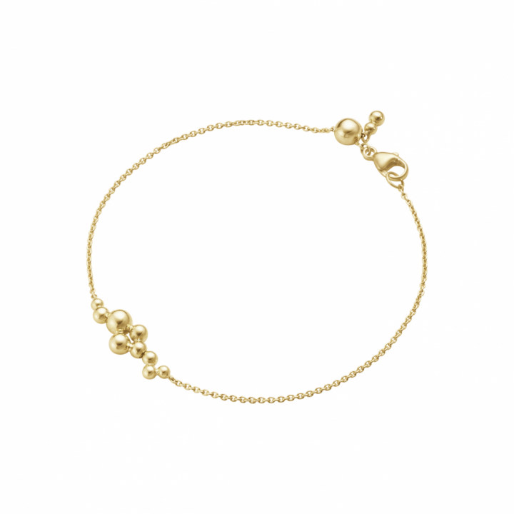 GRAPE CHAIN BRACELET Gold 18 CM in the group Bracelets / Gold Bracelets at SCANDINAVIAN JEWELRY DESIGN (20001424)