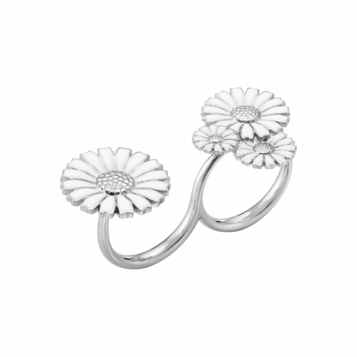 DAISY L DB RING SI RH WHI in the group Rings / Silver Rings at SCANDINAVIAN JEWELRY DESIGN (20001529)