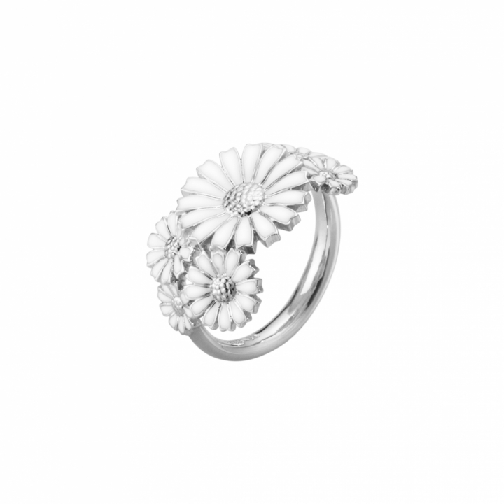 DAISY LAY RING Silver 48 in the group Rings / Silver Rings at SCANDINAVIAN JEWELRY DESIGN (200015300048)