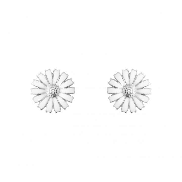 DAISY EARSTUD WHITE 11MM in the group Earrings / Silver Earrings at SCANDINAVIAN JEWELRY DESIGN (20001540)