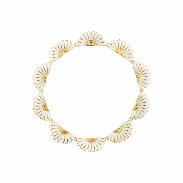 DAISY HLF NECK SI GP WHITE in the group Necklaces / Gold Necklaces at SCANDINAVIAN JEWELRY DESIGN (20001554)