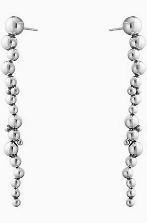 MOONLIGHT GRAPES Long Earrings Silver in the group Earrings / Silver Earrings at SCANDINAVIAN JEWELRY DESIGN (20001632)