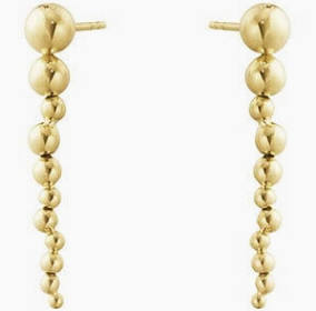 MOONLIGHT GRAPES Long Earrings Gold in the group Earrings / Gold Earrings at SCANDINAVIAN JEWELRY DESIGN (20001634)