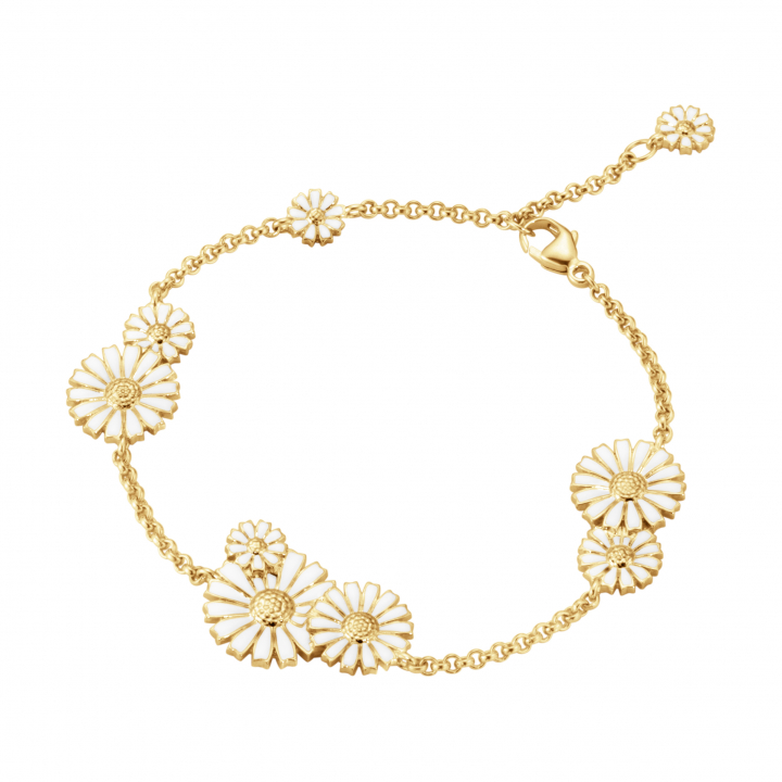 DAISY bracelet gold plated  in the group Bracelets / Gold Bracelets at SCANDINAVIAN JEWELRY DESIGN (20001667)