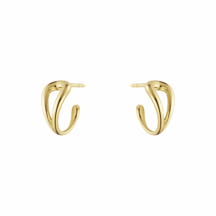 MERCY SWIRL EARHOOP GOLD in the group Earrings / Gold Earrings at SCANDINAVIAN JEWELRY DESIGN (20001834)