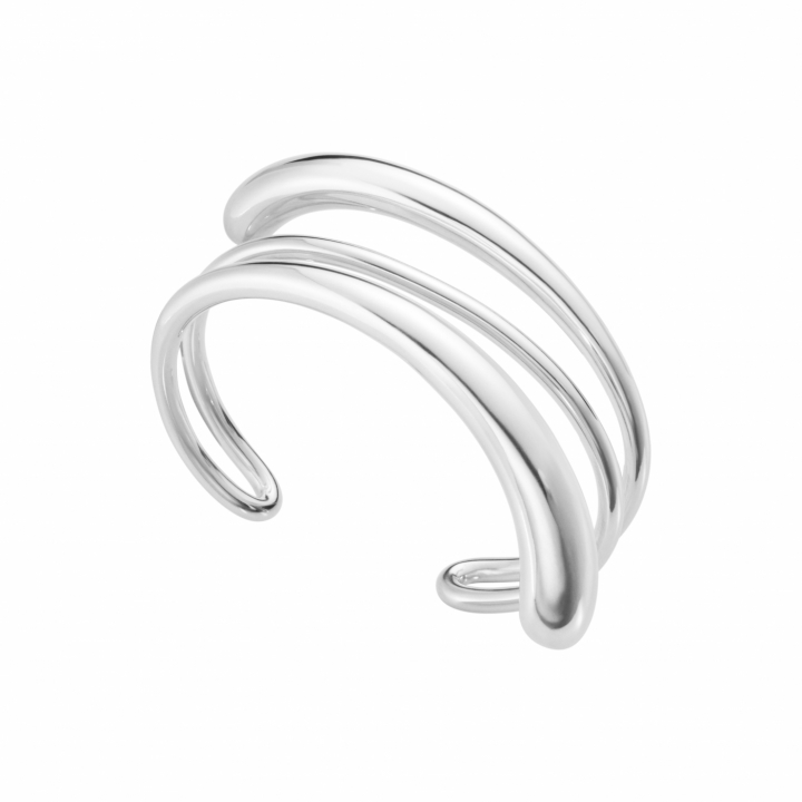 MERCY BIG TWIST BANGLE SILVER in the group Bracelets / Bangles at SCANDINAVIAN JEWELRY DESIGN (20001838)