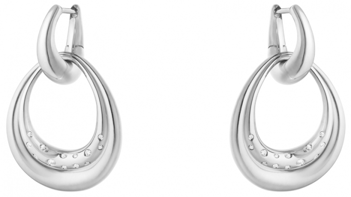 Offspring Earrings medium 0,08ct Silver in the group Earrings / Diamond Earrings at SCANDINAVIAN JEWELRY DESIGN (20001958)