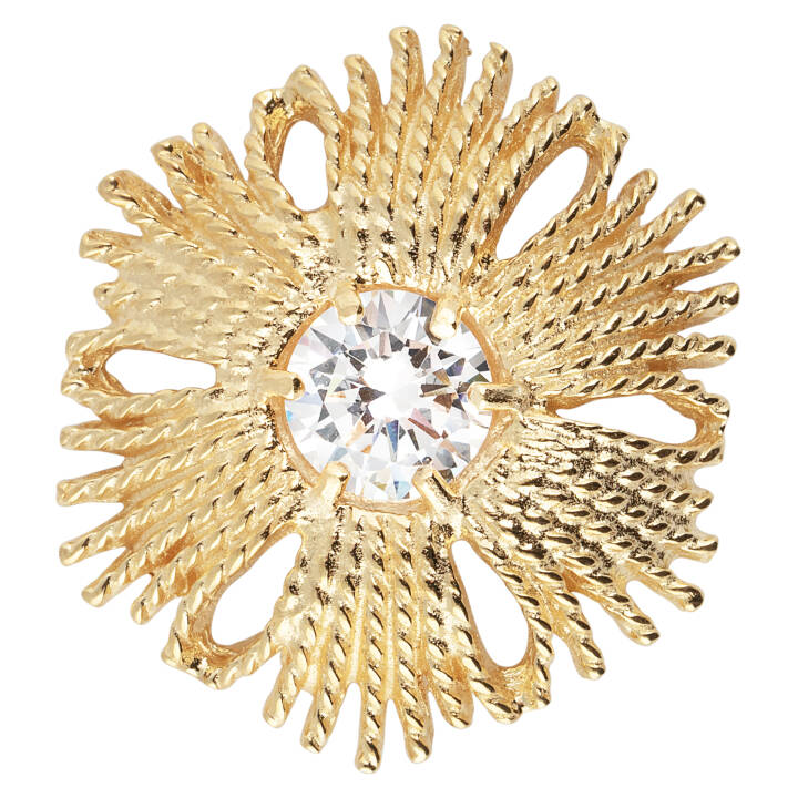 Gatsby big stone ring Gold in the group Rings at SCANDINAVIAN JEWELRY DESIGN (2015520161V)