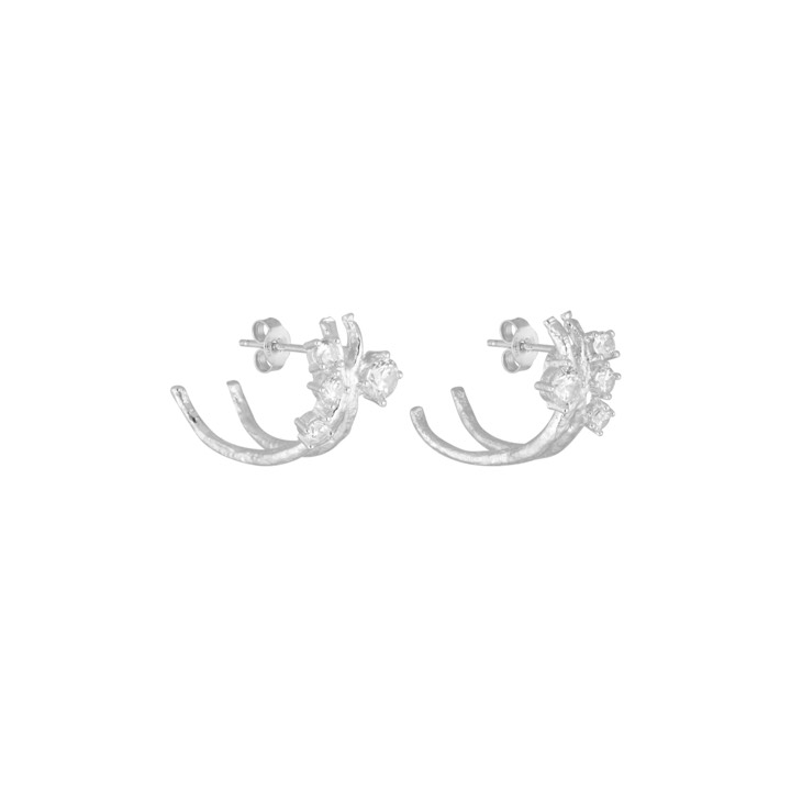 Cubic kluster Earring Silver in the group Earrings / Silver Earrings at SCANDINAVIAN JEWELRY DESIGN (2018470001)