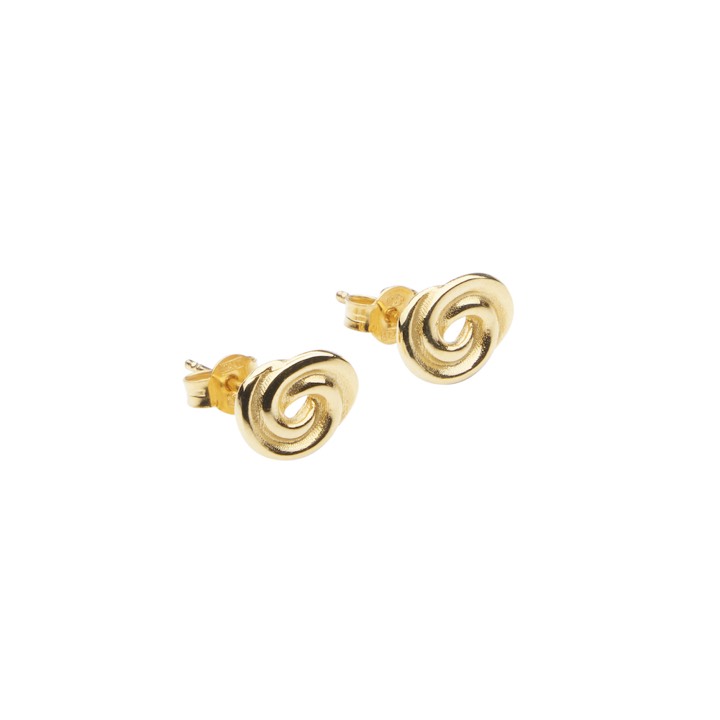 Bun ear gold in the group Earrings / Gold Earrings at SCANDINAVIAN JEWELRY DESIGN (2211420003)