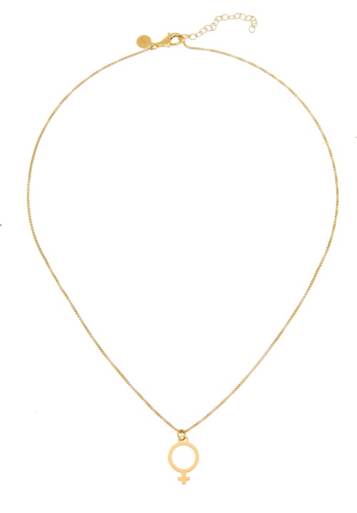 Letters venus big neck gold 42-47 cm in the group Necklaces / Gold Necklaces at SCANDINAVIAN JEWELRY DESIGN (2212120002)