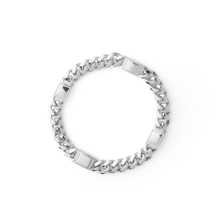 Bear curb big brace silver in the group Bracelets / Silver Bracelets at SCANDINAVIAN JEWELRY DESIGN (2225370R)