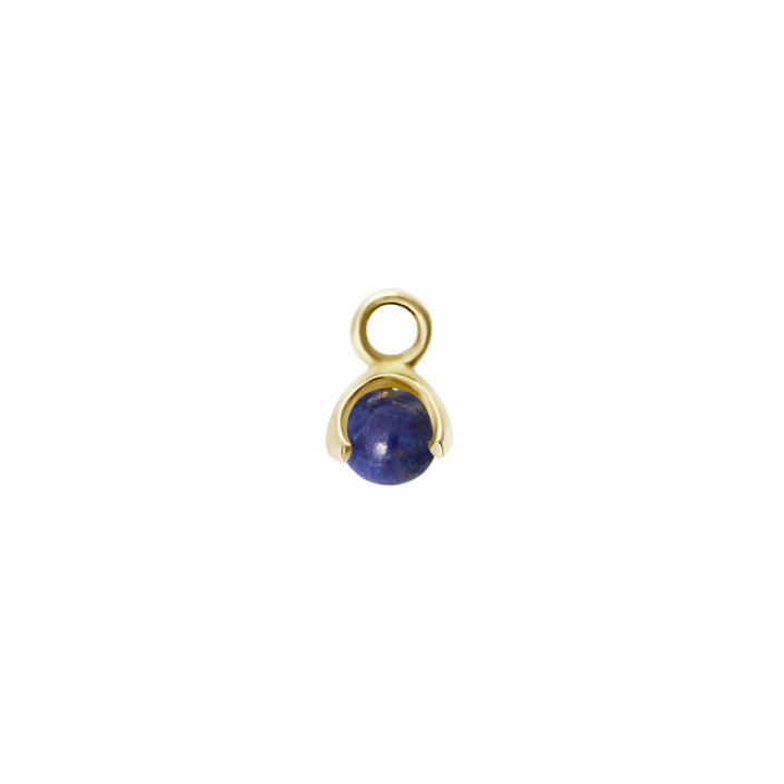 Letters stone 9 lapis pend Gold in the group Necklaces / Gold Necklaces at SCANDINAVIAN JEWELRY DESIGN (2227629001)