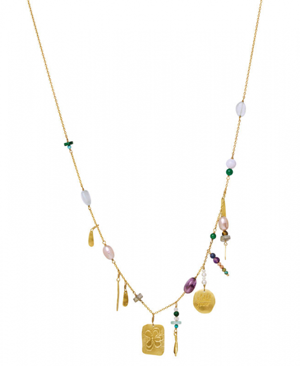 Celia Necklaces Gold in the group Necklaces / Gold Necklaces at SCANDINAVIAN JEWELRY DESIGN (2657a)