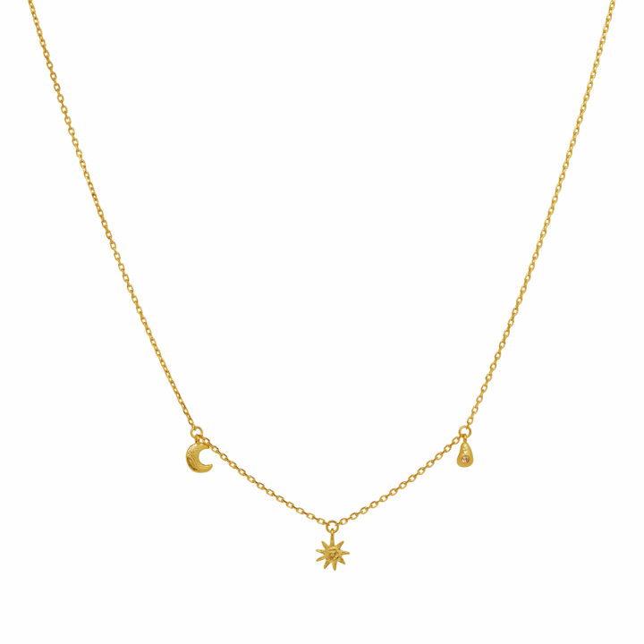 Sadie Necklace Gold in the group Necklaces / Gold Necklaces at SCANDINAVIAN JEWELRY DESIGN (2743A)