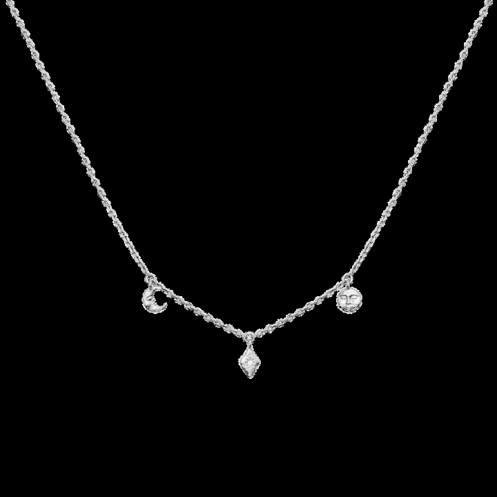 Lea Necklace Silver in the group Necklaces / Silver Necklaces at SCANDINAVIAN JEWELRY DESIGN (2806C)