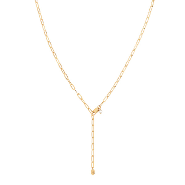 Gemma Necklace Goldplated Silver in the group Necklaces / Gold Necklaces at SCANDINAVIAN JEWELRY DESIGN (300402YG)