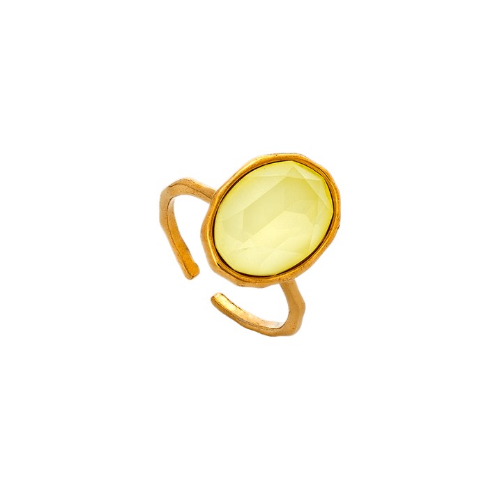 Astrid oval ring - Sugar lemon in the group Last Chance / Rings at SCANDINAVIAN JEWELRY DESIGN (30535)