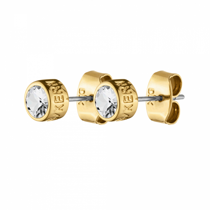 THELMA Gold CRYSTAL Earring in the group Earrings / Gold Earrings at SCANDINAVIAN JEWELRY DESIGN (316671)