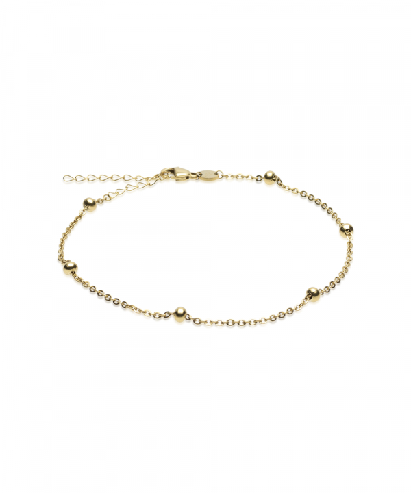 Grand Ball 22-27 cm Golden Coating in the group Accessories / Anklet at SCANDINAVIAN JEWELRY DESIGN (34-23935-00)