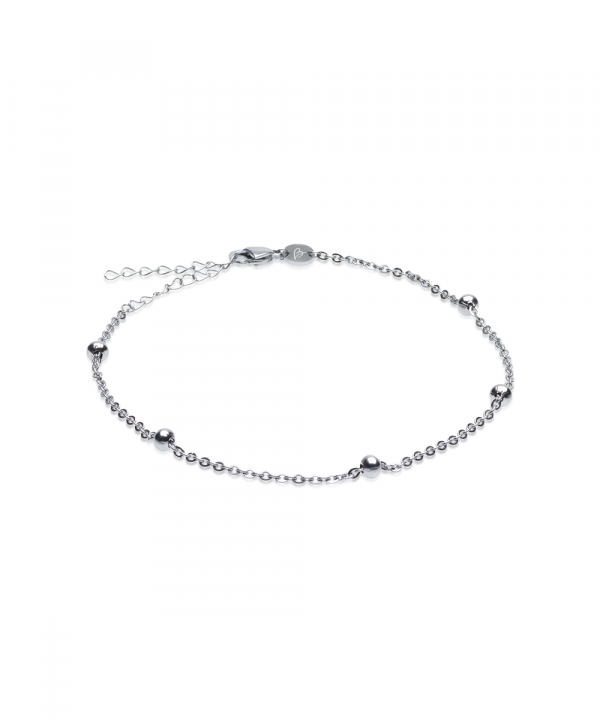 Grand Ball 22-27 cm Silver Coating in the group Accessories / Anklet at SCANDINAVIAN JEWELRY DESIGN (34-24935-00)