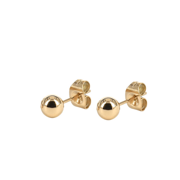 ZERO Earrings Gold in the group Earrings / Gold Earrings at SCANDINAVIAN JEWELRY DESIGN (350546)