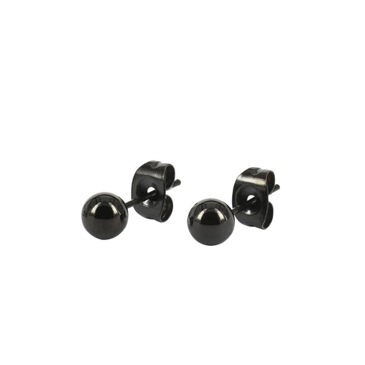 ZERO Earrings Black in the group Earrings / Silver Earrings at SCANDINAVIAN JEWELRY DESIGN (350560)