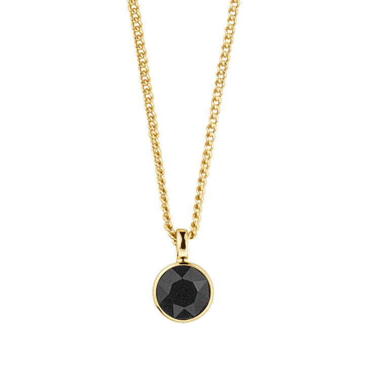 ETTE Gold BLACK in the group Necklaces / Gold Necklaces at SCANDINAVIAN JEWELRY DESIGN (350657)