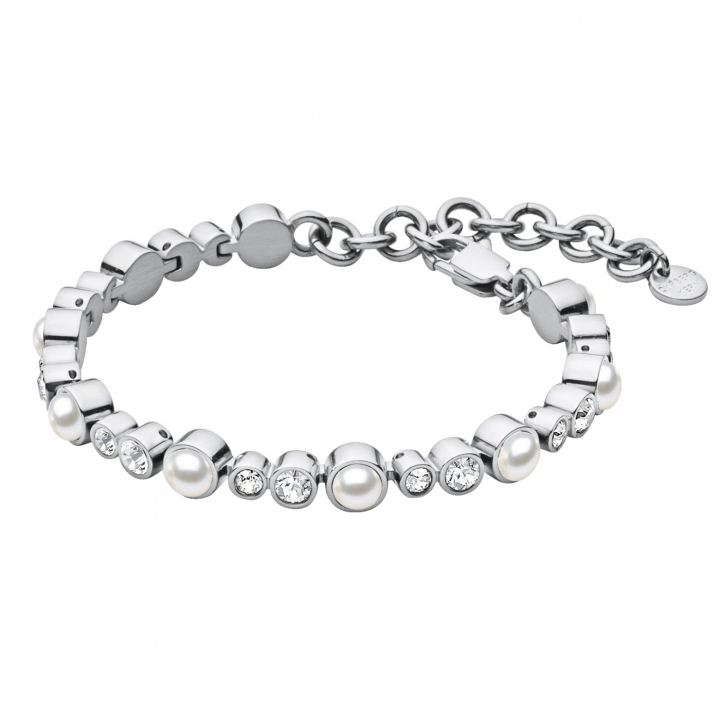 SACHA Bracelets Silver/white pearl  in the group Bracelets / Silver Bracelets at SCANDINAVIAN JEWELRY DESIGN (352174)