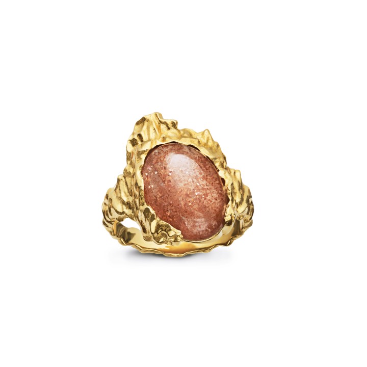 Goddess ring Sunstone (Gold) in the group Rings at SCANDINAVIAN JEWELRY DESIGN (35352a)