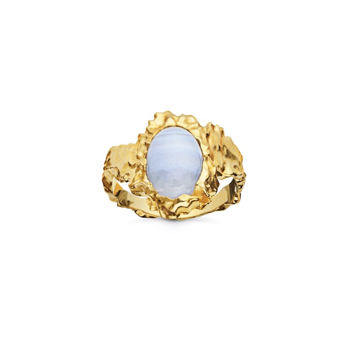 Goddess ring Blonde Agat (Gold) in the group Rings at SCANDINAVIAN JEWELRY DESIGN (35355a)