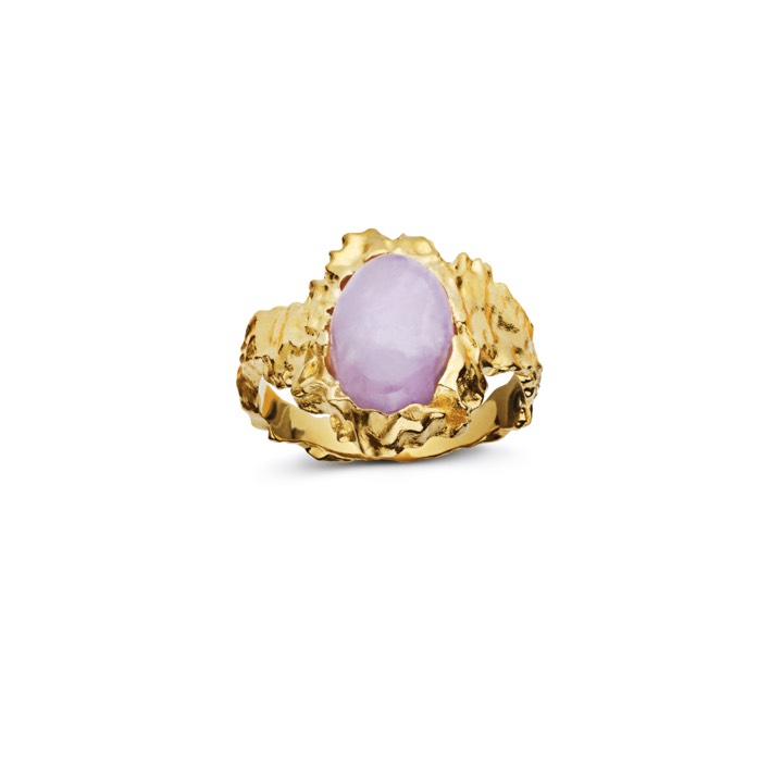 Goddess ring Kunzit (Gold) in the group Rings at SCANDINAVIAN JEWELRY DESIGN (35356a)