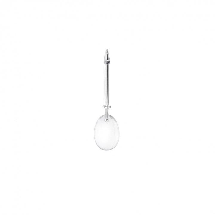 VIVIANNA DEW DROP Pendant Silver ROCK CRYSTAL DIA 0.07CT in the group Necklaces / Silver Necklaces at SCANDINAVIAN JEWELRY DESIGN (3536395)