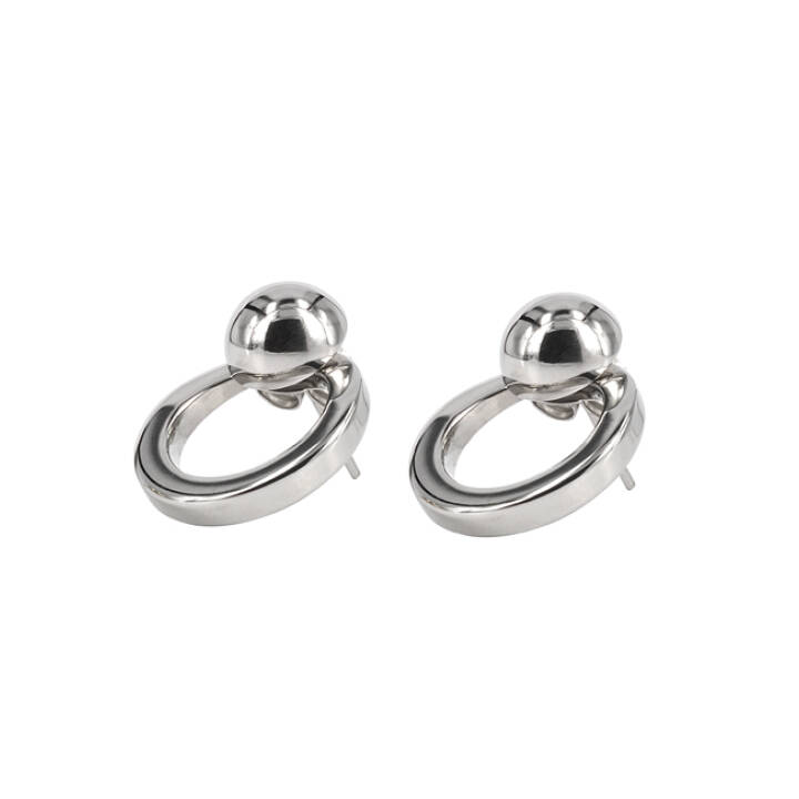 DENISE Earrings Steel in the group Earrings / Silver Earrings at SCANDINAVIAN JEWELRY DESIGN (353745)