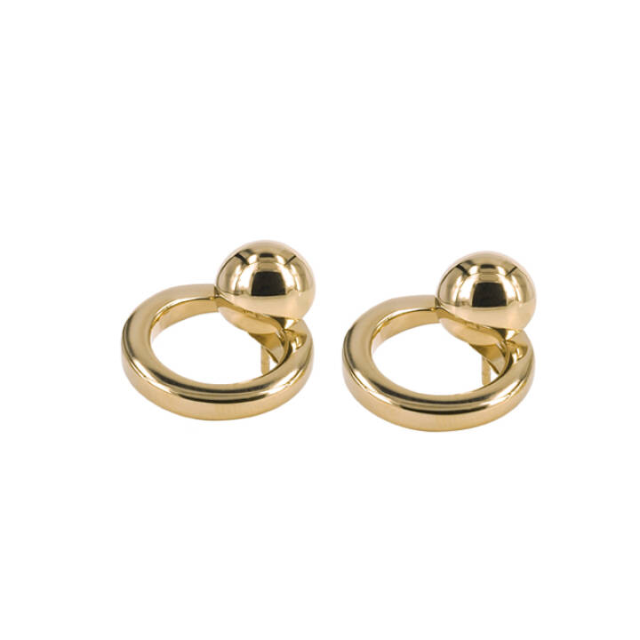DENISE Earrings Gold in the group Earrings / Gold Earrings at SCANDINAVIAN JEWELRY DESIGN (353769)