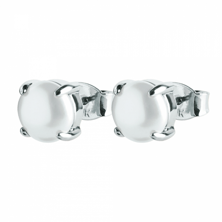 MITZI Earring Silver/white  in the group Earrings / Pearl Earrings at SCANDINAVIAN JEWELRY DESIGN (353892)
