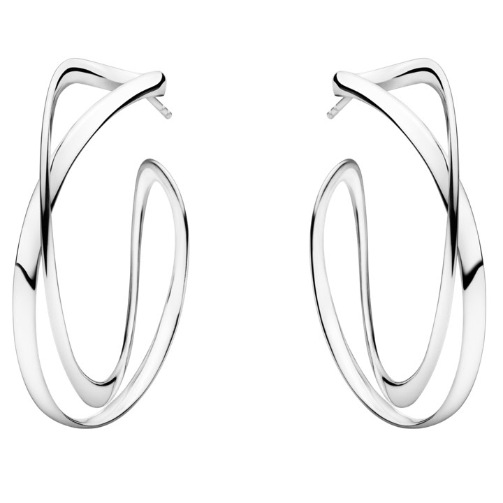 INFINITY Earring Silver in the group Earrings / Silver Earrings at SCANDINAVIAN JEWELRY DESIGN (3539267)