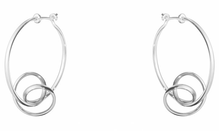 FORGET-ME-KNOT, Torun Hoop Earrings Silver in the group Earrings / Silver Earrings at SCANDINAVIAN JEWELRY DESIGN (3539342)