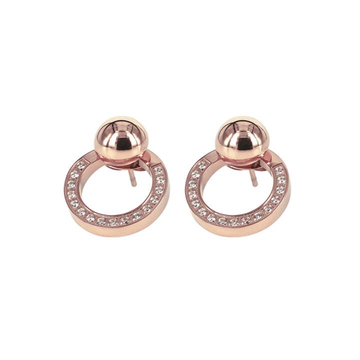 LEIA Earrings Rose  in the group Earrings / Gold Earrings at SCANDINAVIAN JEWELRY DESIGN (355169)